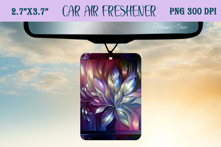 Iridescent magic pattern Air Freshener Car sublimating