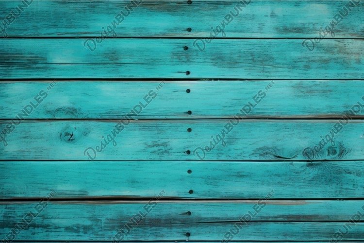 Sturdy Turquoise planks. Generate Ai