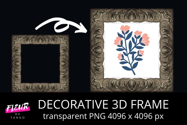 3D FRAME Clipart