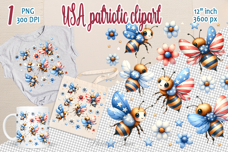 Printable Bees Clipart Image 4