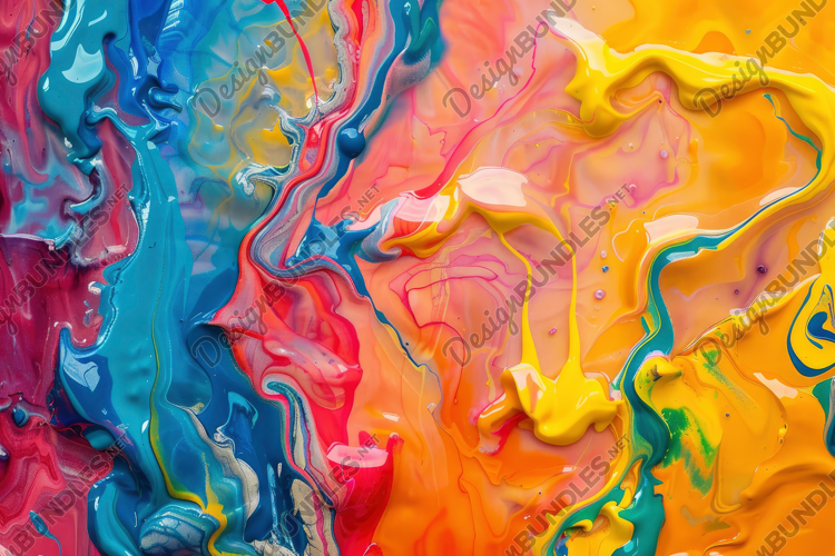 Vibrant Abstract Scene Background Wallpaper