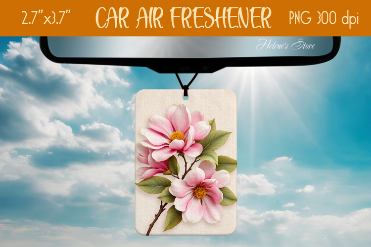 3d Floral Air Freshener Car| Car air freshin sublimating png