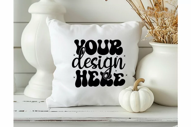 Square Pillow Mockup,Square Pillow JPG