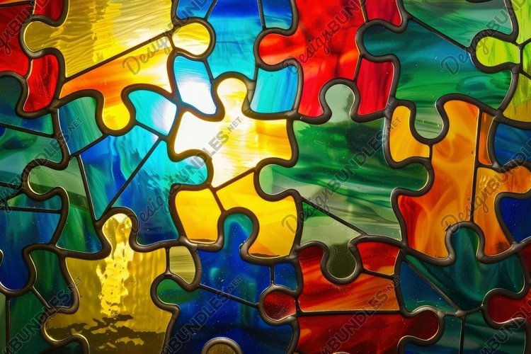 Stained Glass Texture Image 21