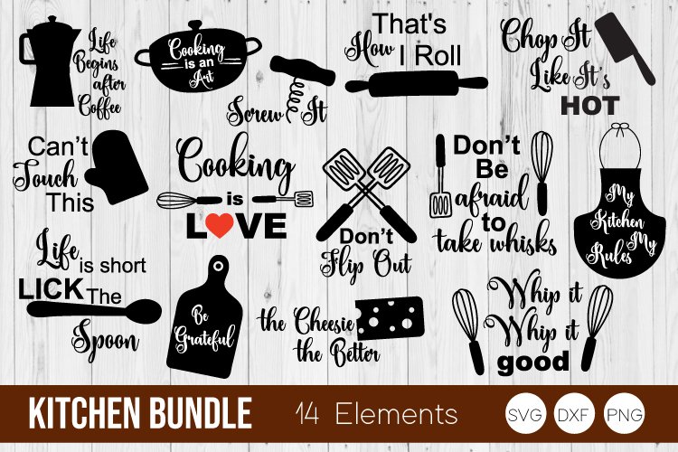 Kitchen Bundle SVG Cut Files (407050)