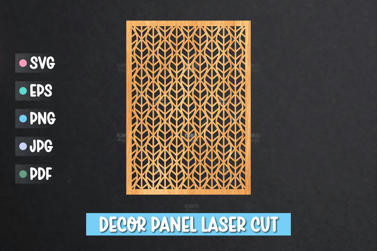 Decor Panel Laser Cut SVG, 5x7 Template Laser cut