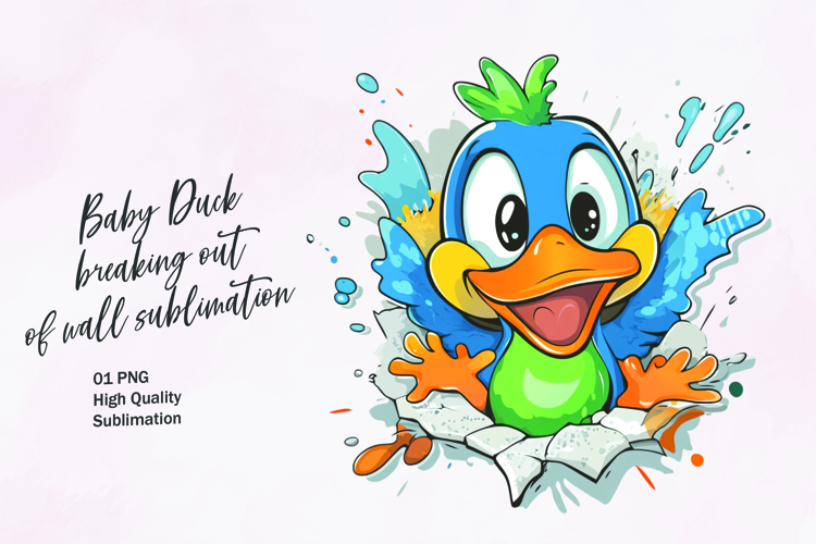 Cute Duck SVG Image 7