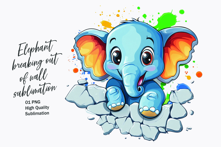 Baby Elephant Clipart Image 4