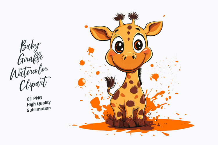 Cute Giraffe Clipart Image 24