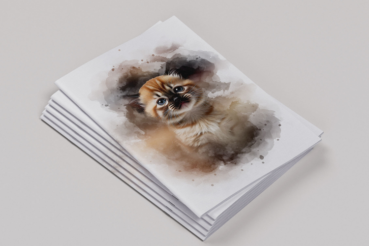 Animal Portrait Watercolor Effect