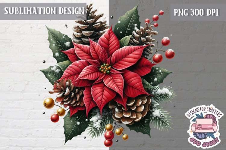 Christmas Floral Svg Image 13