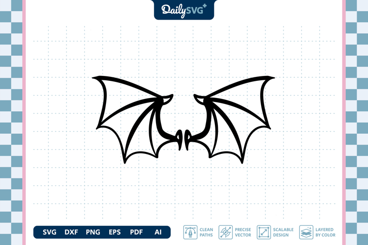 Demon Wing SVG - Devil Wings Cut File