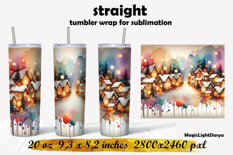 Christmas House Tumbler sublimation,Christmas tumbler design