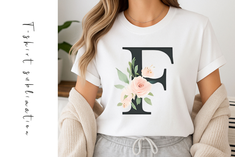 Alphabet, Letters, Monogram, White Flowers
