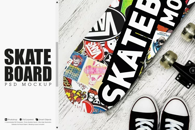 Skateboard Mockup #06