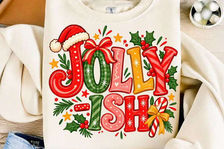 Jolly Ish Christmas Sublimation PNG