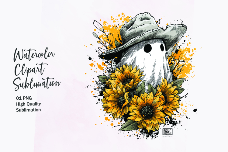 Watercolor Sunflower Clipart Image 12