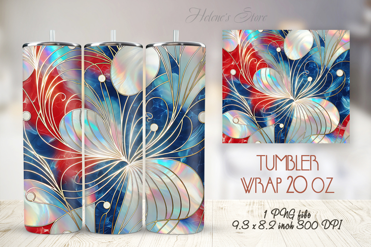 USA Patriotic tumbler wrap 20oz | Fourth of July holiday png