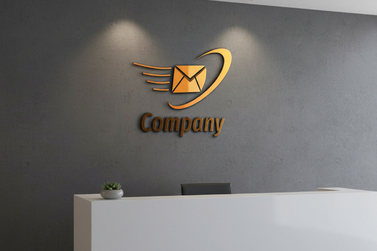 Company Mail Delivery Logo Design Illustration
