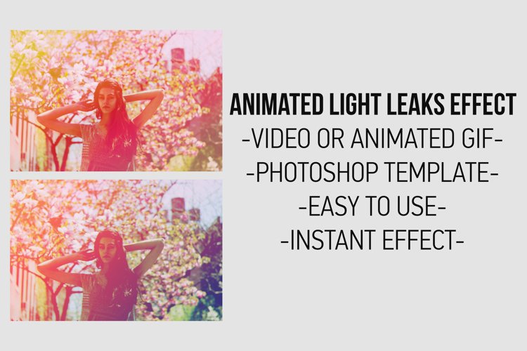 Animated Light Leaks Effect example image 1