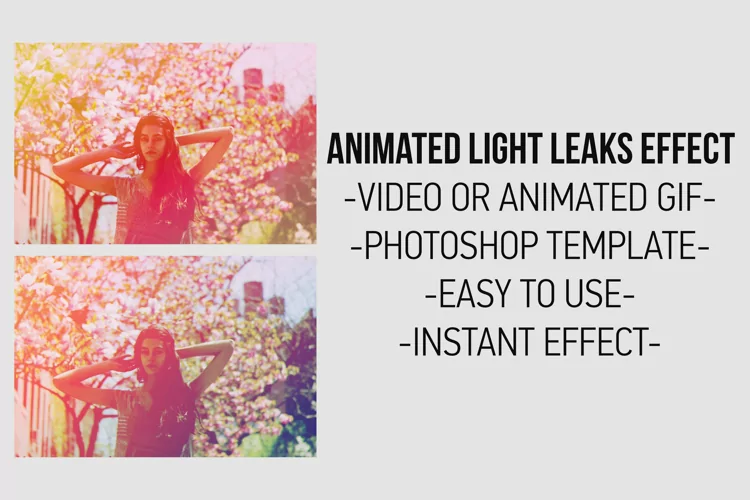 Animated Light Leaks Effect