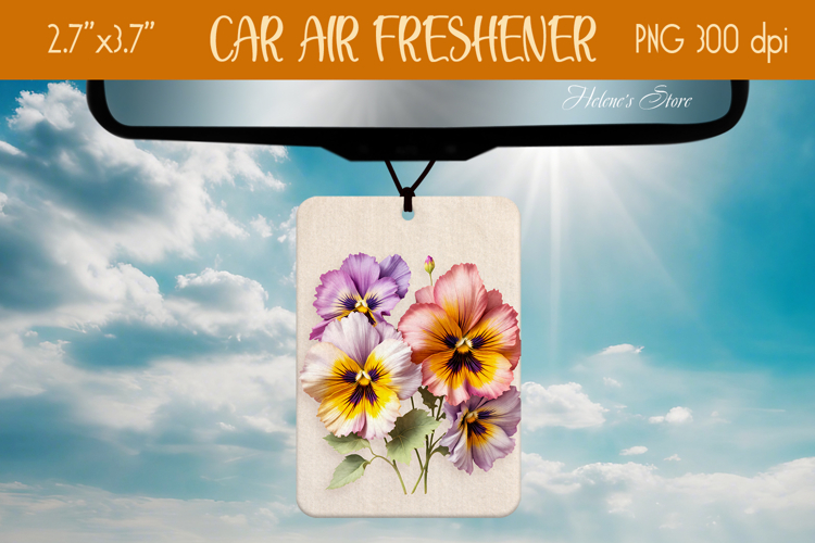 3d Floral Air Freshener Car| Car air freshin sublimating png