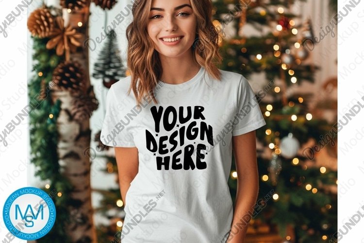 White Tshirt Mockup Image 4