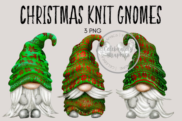 Christmas Knitted Jumper Gnomes
