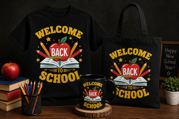 Welcome Back to School PNG | Teacher Back to School Design