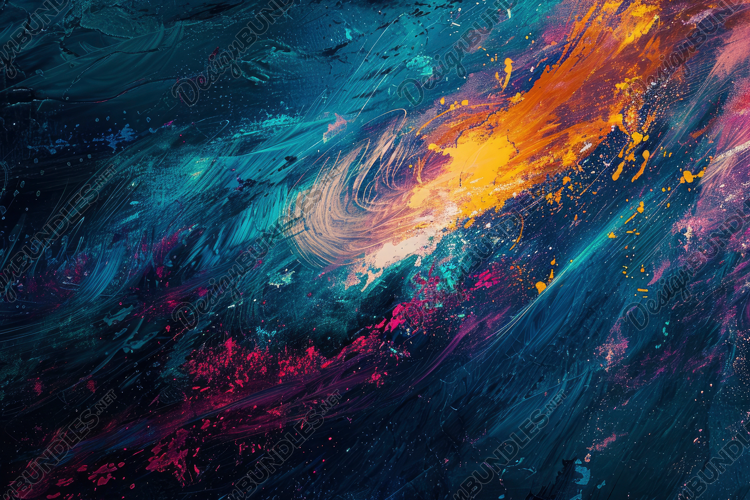 Abstract Painting Background Wallpaper