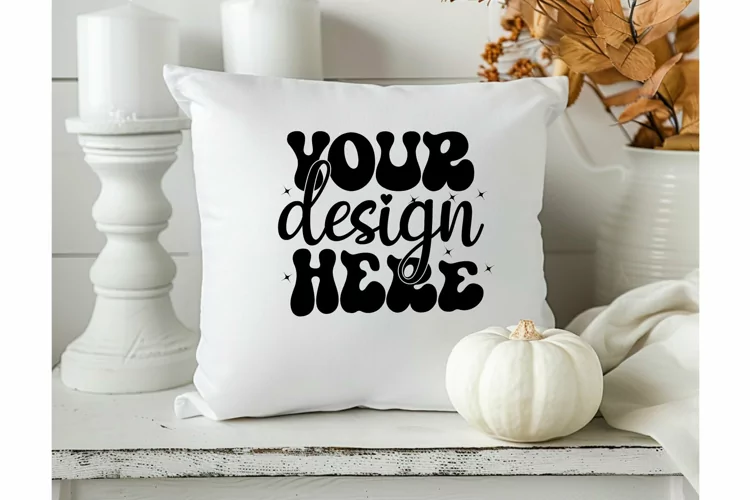 Square Pillow Mockup,Square Pillow JPG