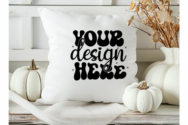 Square Pillow Mockup,Square Pillow JPG example image 1