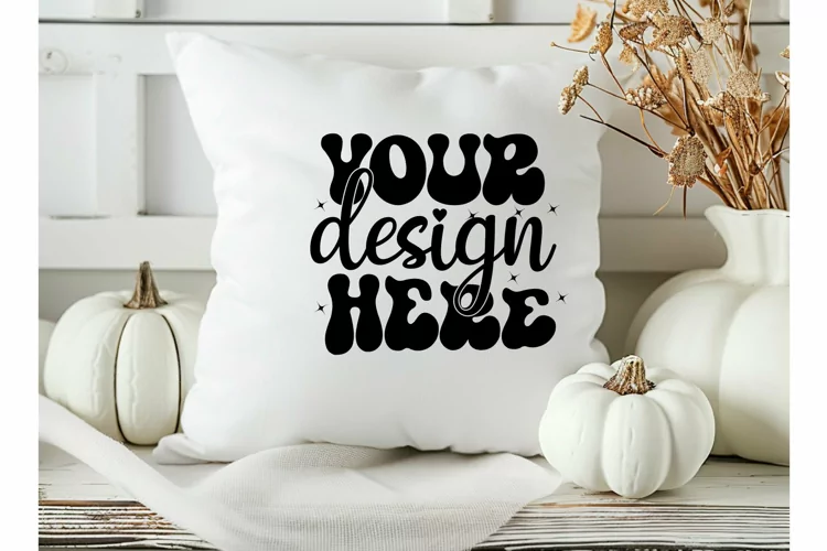 Square Pillow Mockup,Square Pillow JPG