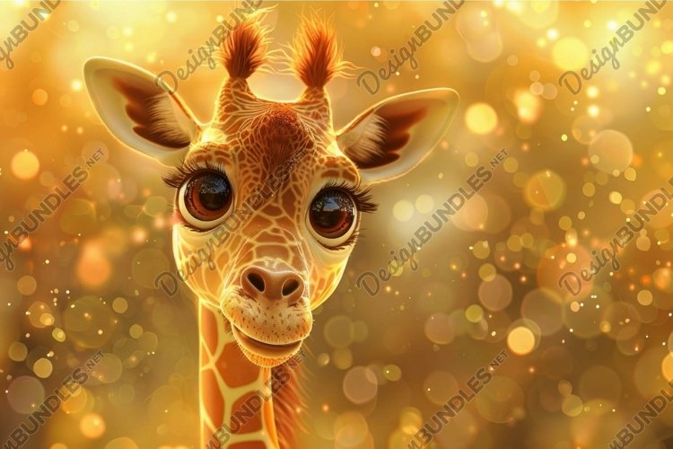 Cute Giraffe Clipart Image 15