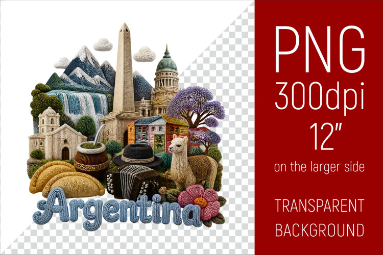 Argentina Travel Landmark | National Culture Illustration example image 1