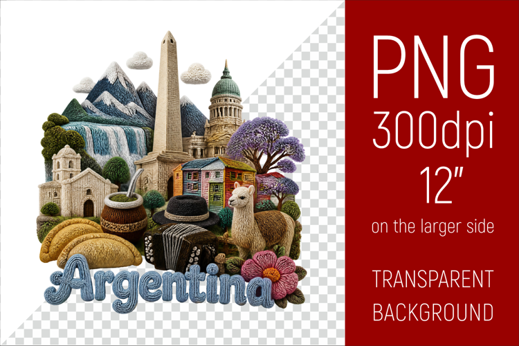 Argentina Travel Landmark | National Culture Illustration