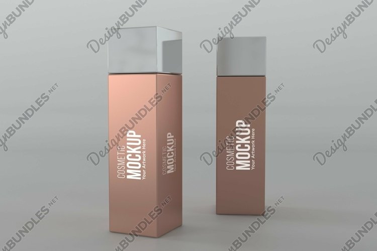 Cosmetic Two Bottle Mockup example image 1