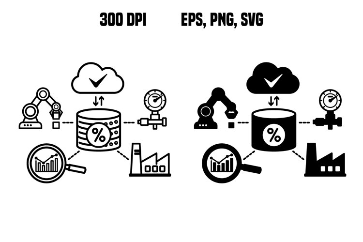 Big Data Analytics Icons example image 1