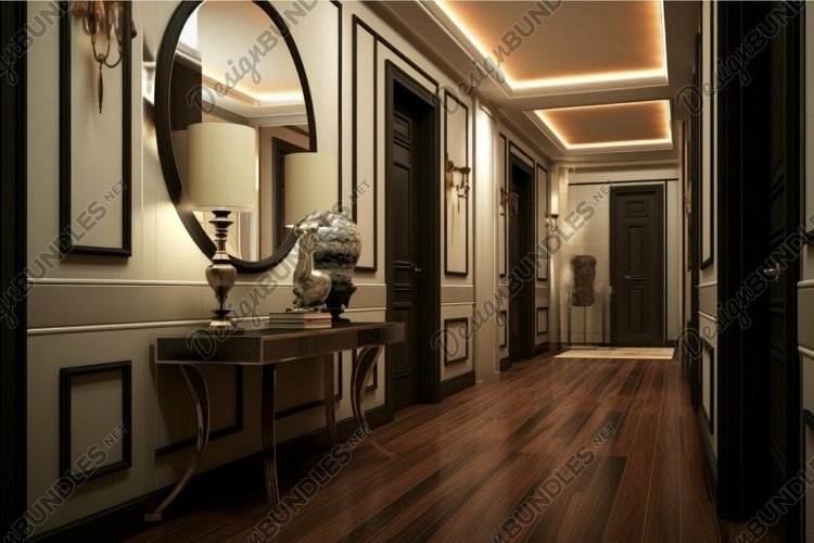 Classic luxury hallway with elegant decor example image 1