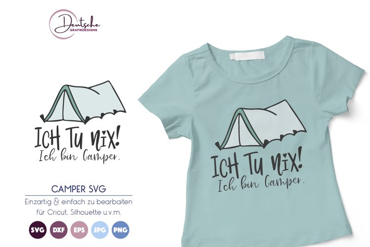 Ich bin Camper SVG | Zelt SVG