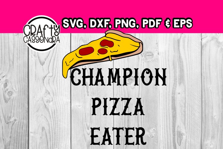 Pizza svg - layered svg - teen boy - Pizza eating campion example image 1