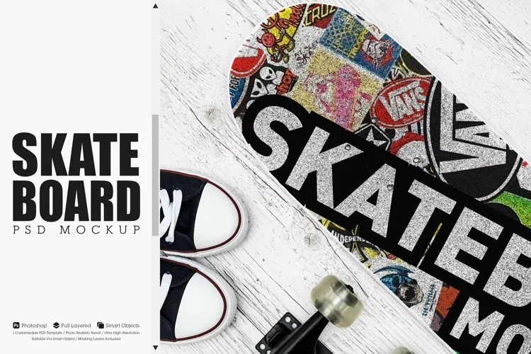 Skateboard Mockup #07