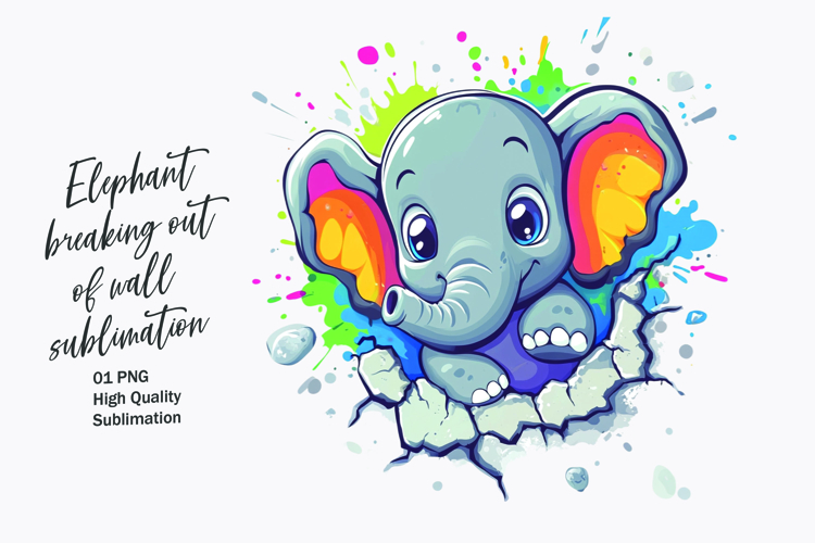 Baby Elephant Clipart Image 2