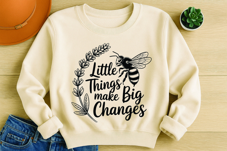 Bee Quote SVG T-Shirt Design