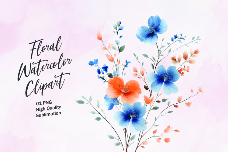 Watercolor Flowers Image 18