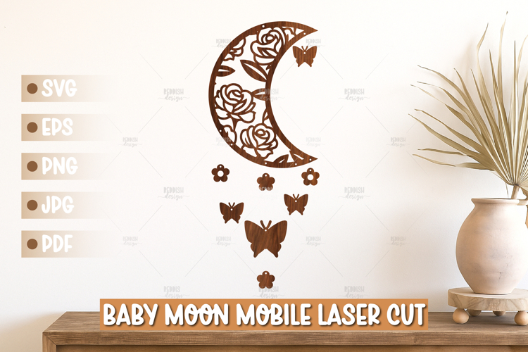 Floral Moon Svg Image 21