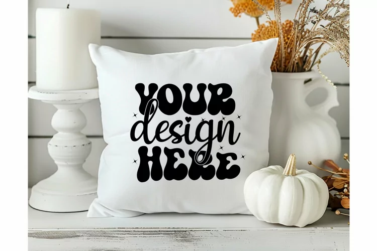 Square Pillow Mockup,Square Pillow JPG
