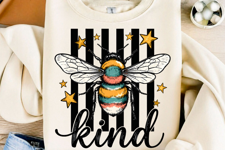 Bee Preppy Striped PNG T Shirt example image 1