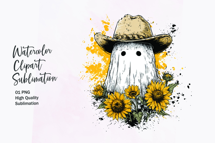 Watercolor Sunflower Clipart Image 11