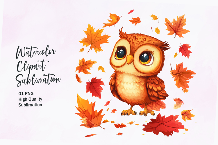 Watercolor Leaves Clipart Image 11